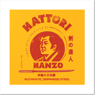 Hattori Hanzo Sword And Sushi Vintage Design Posters and Art